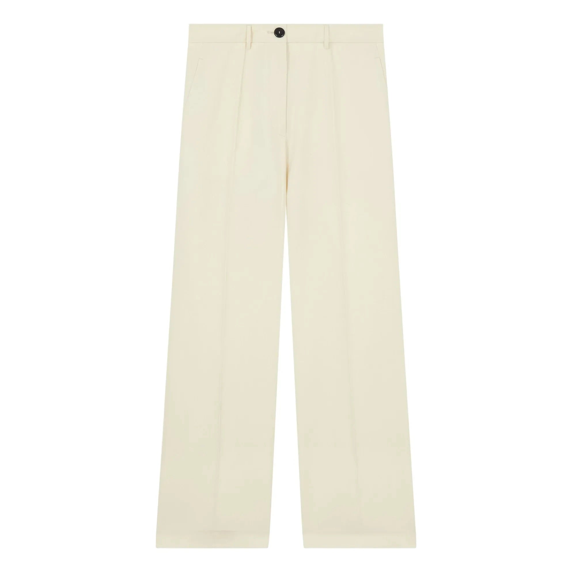 Pomandère - Cotton and Linen Trousers | Beige