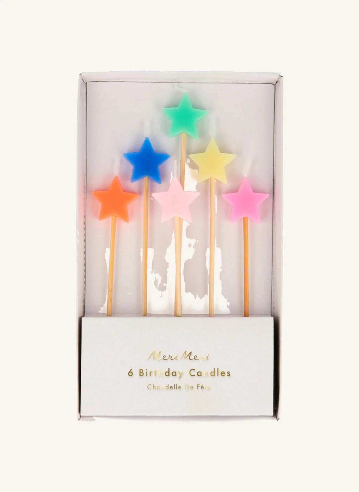 Meri Meri - Multicolored Star Candles