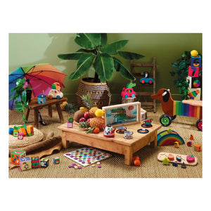 Vilac - Le Lion horn car | Bej