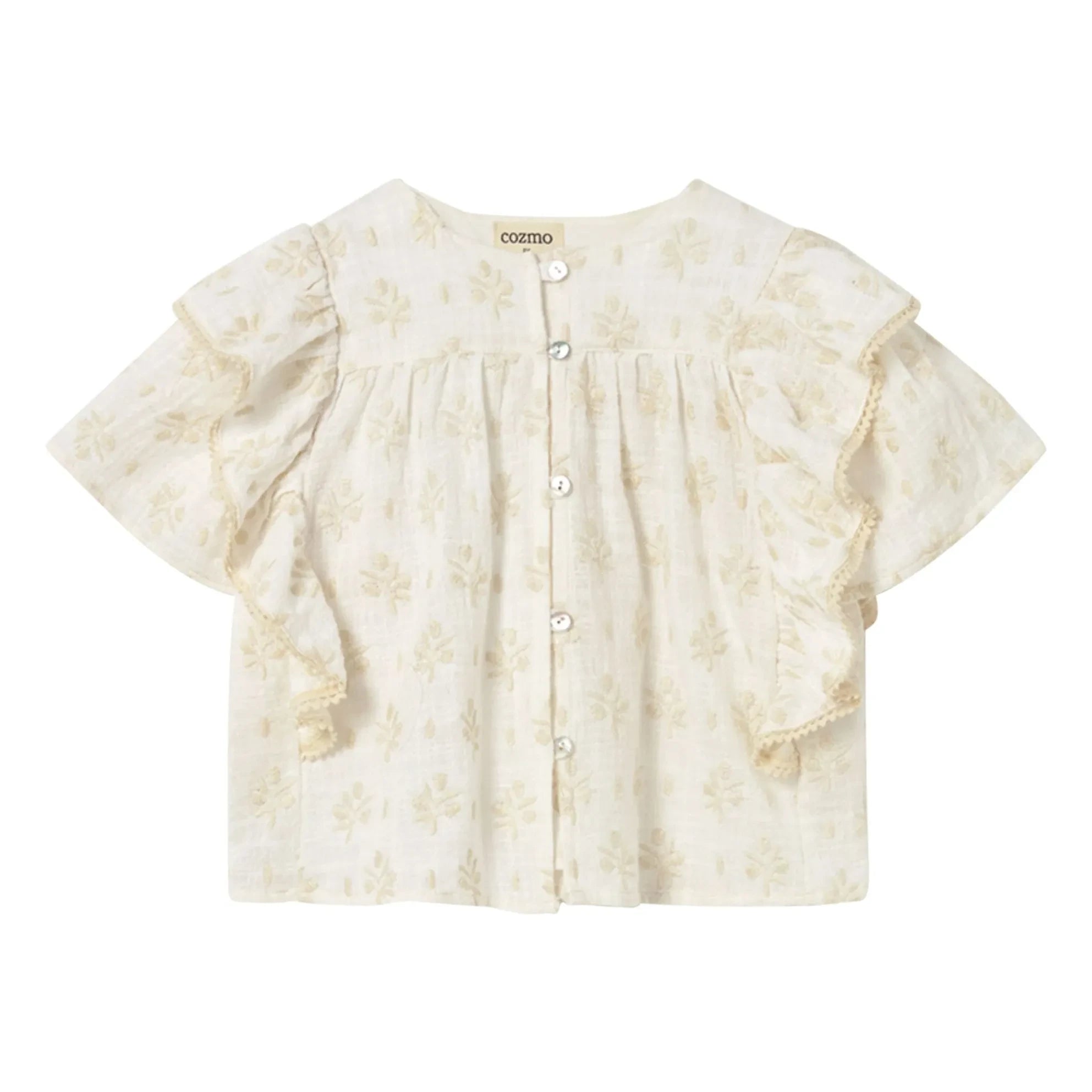 Cozmo - Tansy organic cotton blouse | Off-White
