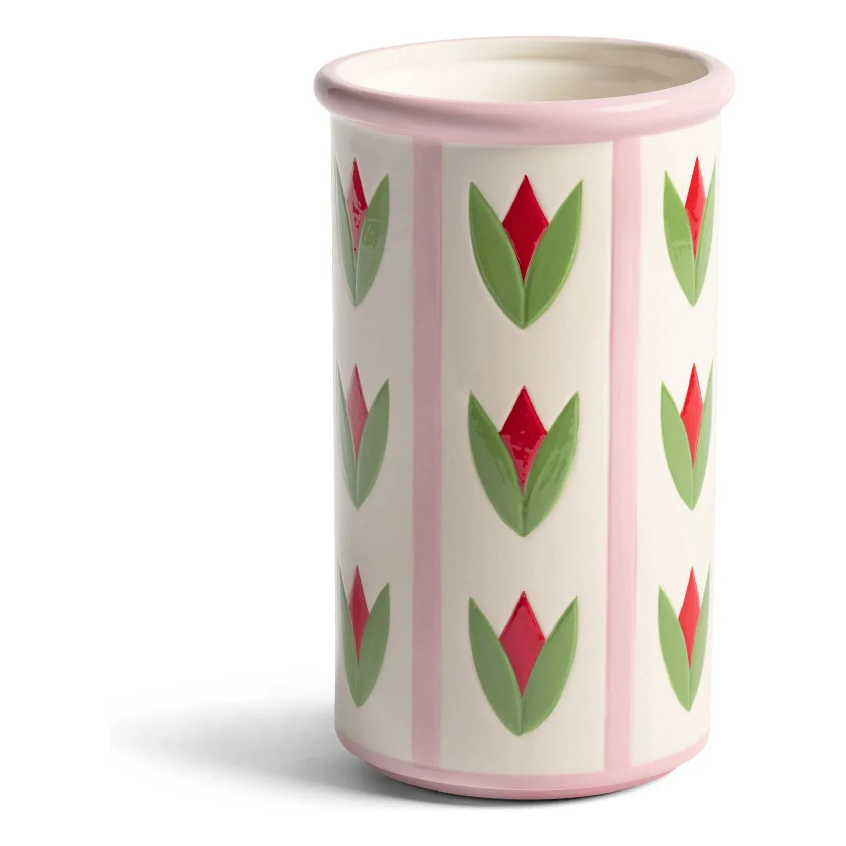 &Klevering - Tulip Stoneware Vase | Pink
