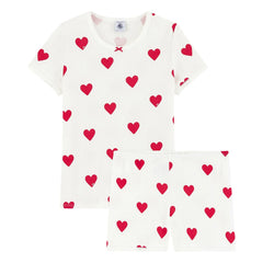 Petit Bateau - Mid-Length Organic Cotton Pajamas | White