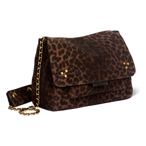Jérôme Dreyfuss - Lulu M Leopard Bag | Brown