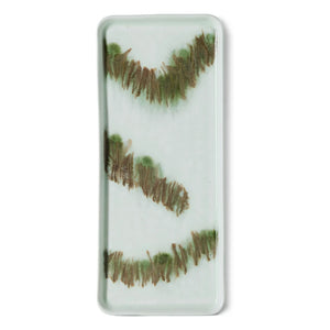 HKliving - Tide Ceramic Cake Plate | Light Blue