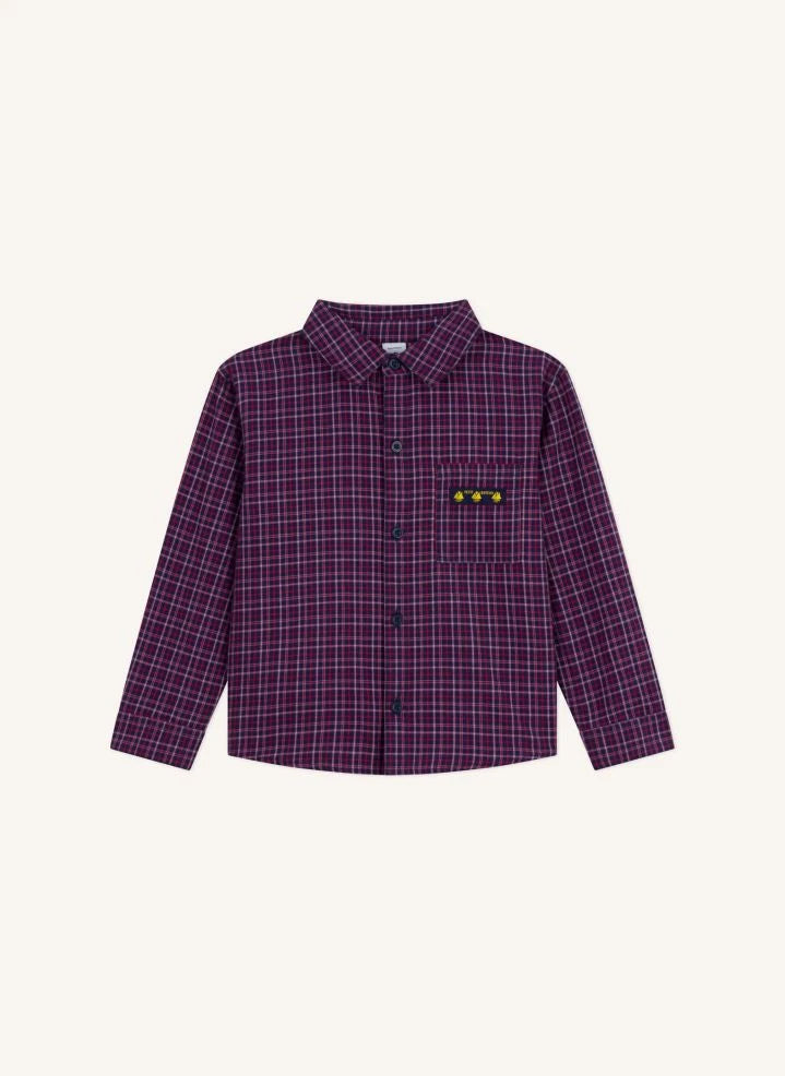 Petit Bateau - Organic Cotton Checked Shirt | Navy