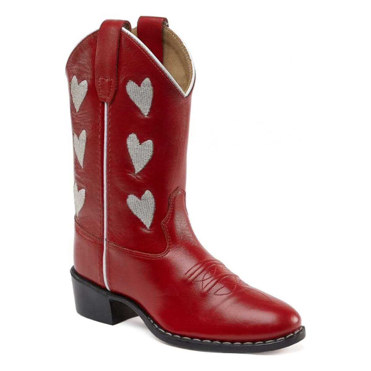 Bootstock - Santiags Hearts Red | Red