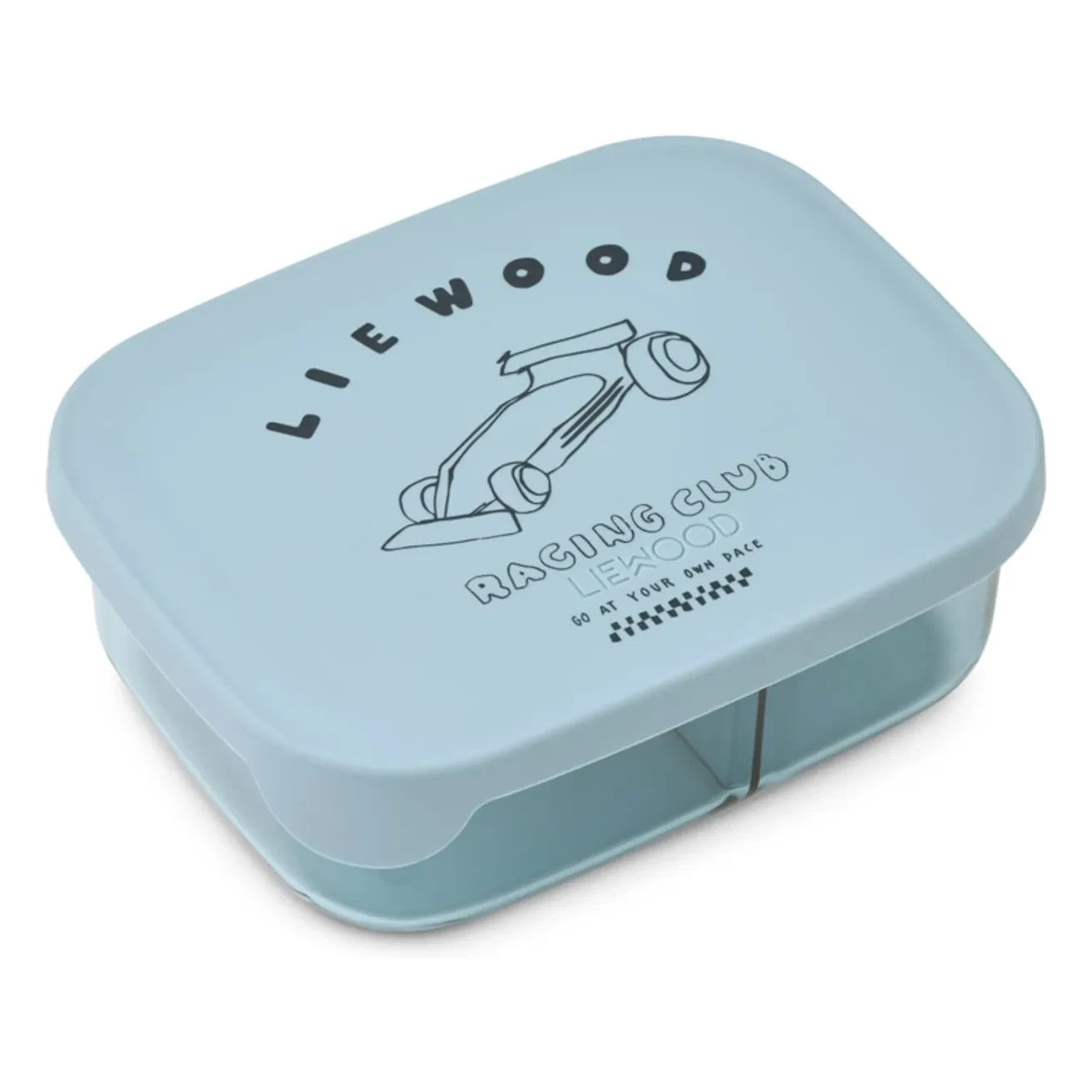 Liewood - Arthur Tritan Lunchbox | Race Cars /Mavi