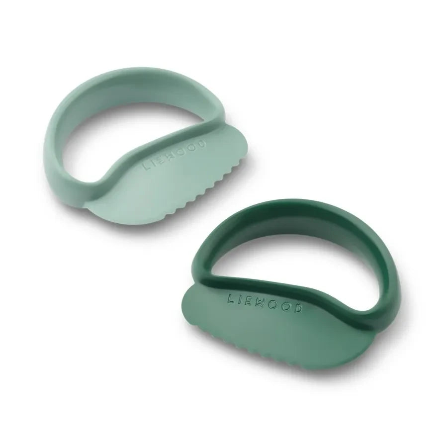 Liewood - Riven Training Knives - Set of 2 | Peppermint/Garden Green