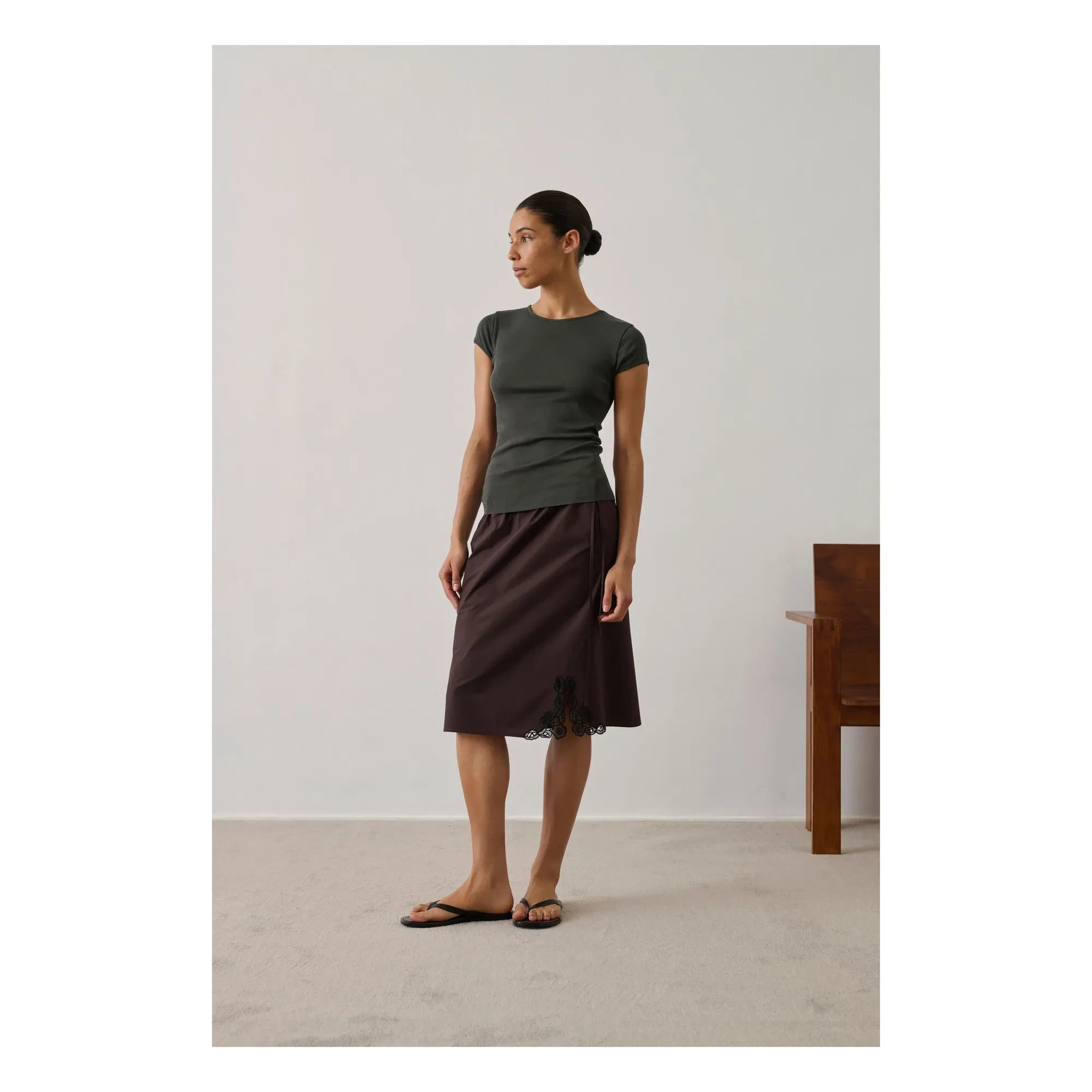 Soeur - Haiku Deri Sandalet | Siyah