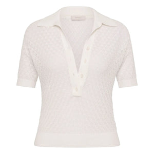 Faithfull the Brand - Polo Pointelle Lena Cotton | Ecru