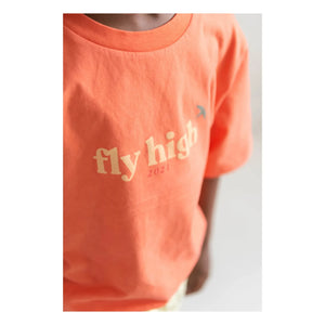 Jenest - Mase Fly High Organic Cotton T-Shirt | Orange