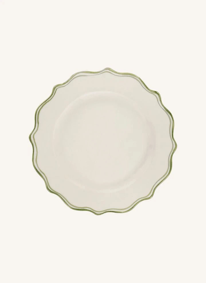 Anna + Nina - Basil Dessert Plate | White