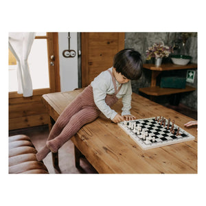 Silly Silas - Teddy Granny Organic Cotton Textured Tights | Dusty Pink