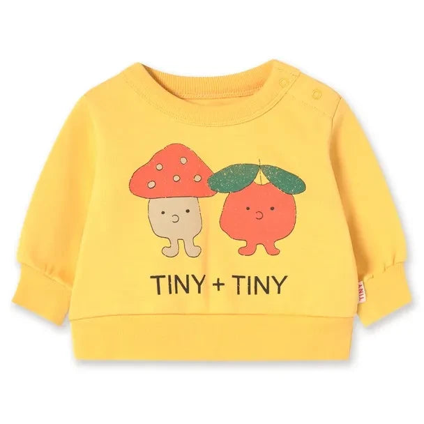 Tinycottons - Tiny & Tiny Organic Pamuk Duck Sweatshirt | Sarı