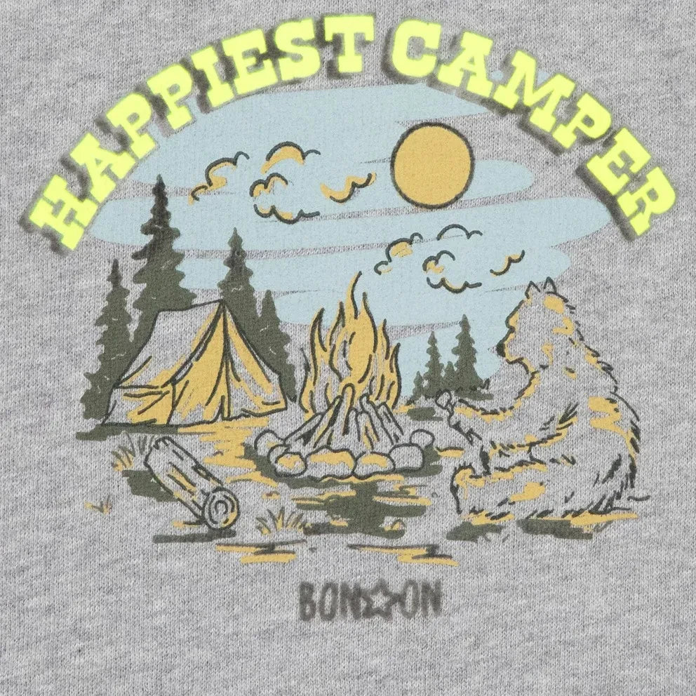 Bonton - Smily Happi Sweatshirt | Heather Grey