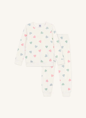 Petit Bateau - Kalpli Pijama Sünger Modal | Ekru