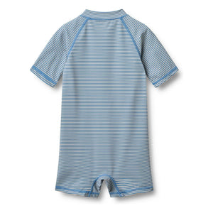 Wheat - Bathing Suit Cas Rayée Recycled Fiber | Light Blue