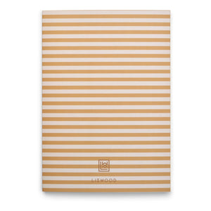 Liewood - A4 Jae defter | Çizgili Sarı mellow/Kumlu