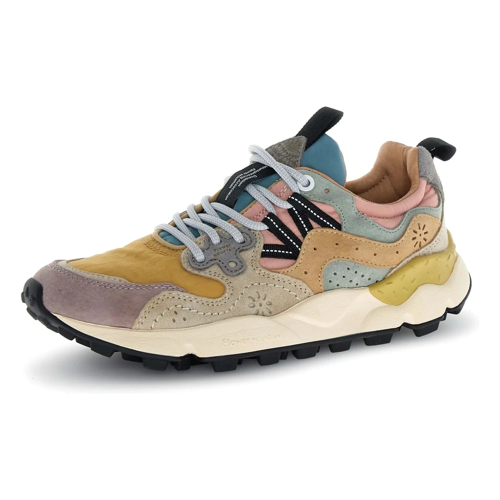 Flower Mountain - Yamano 3 Süet ve Naylon Sneakers | Mor