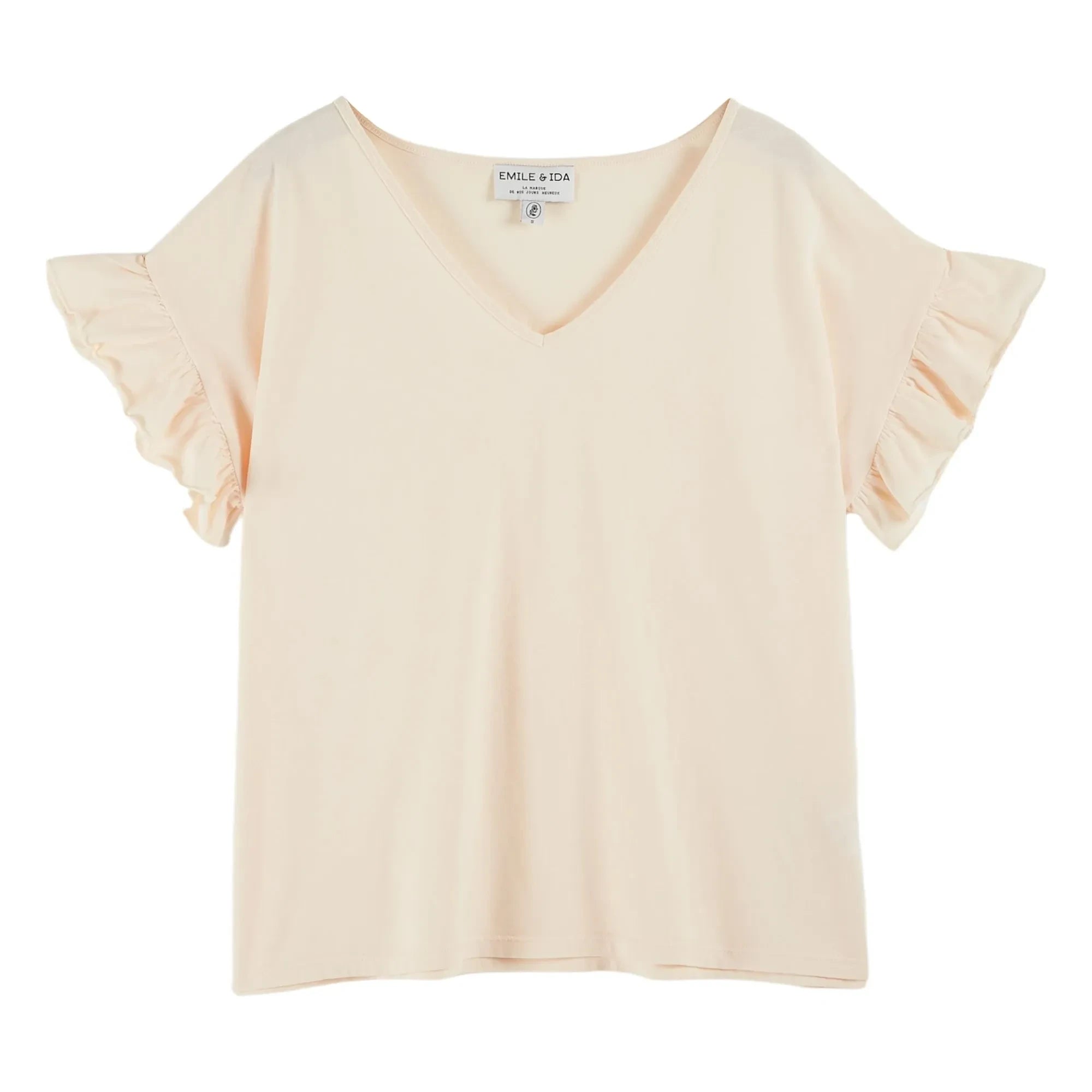 Emile et Ida - Babio Organic Cotton T-Shirt | Cream