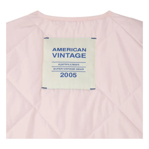 American Vintage - Vowbay Water-Repellent Quilted Jacket Made from Recycled Fibers | Pale Pink