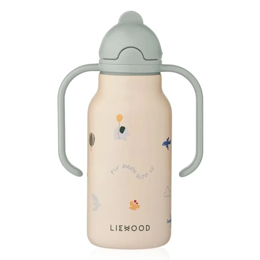 Liewood - Kimmie Stainless Steel Water Bottle - 250 ml | Flying/Sandy