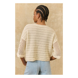 Louise Misha - Eleanor Cotton Top | Cream