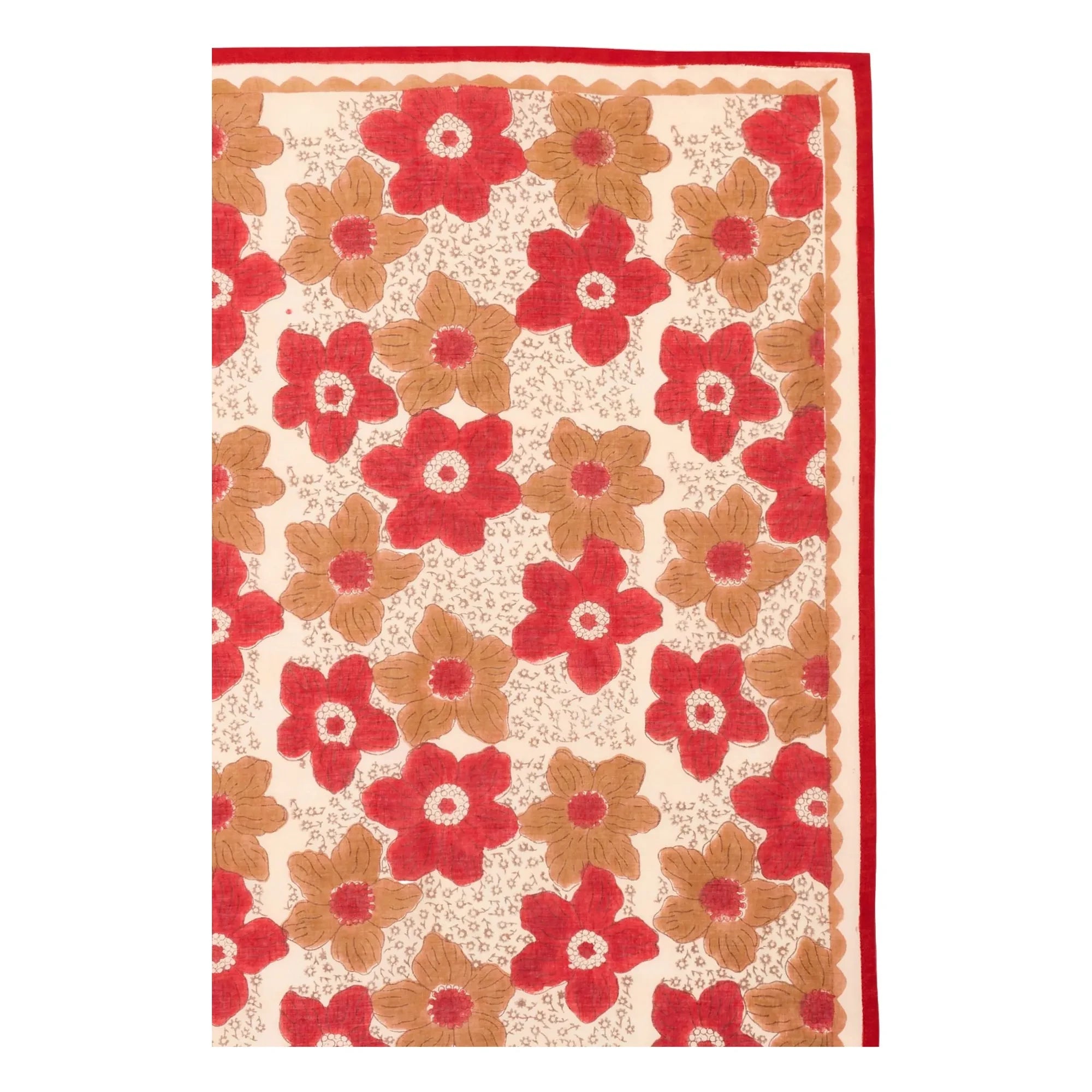 Apaches - Large Patterned Floral Shawl | Brown