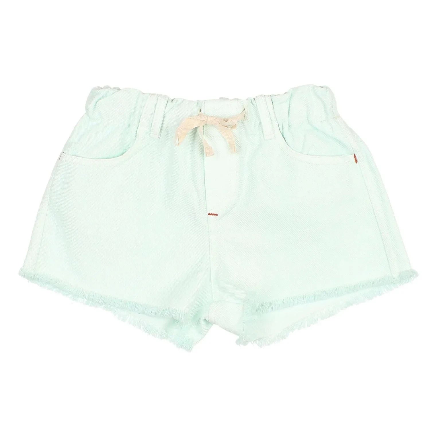 Owl - Fringed Denim Lyocell Shorts | Aqua