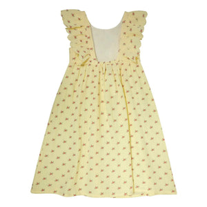 Tocoto Vintage - Fleurs Volants Dress | Yellow