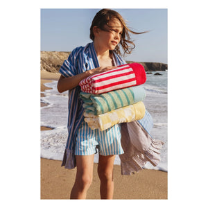 Jera Mini - Striped Beach Towel | Green