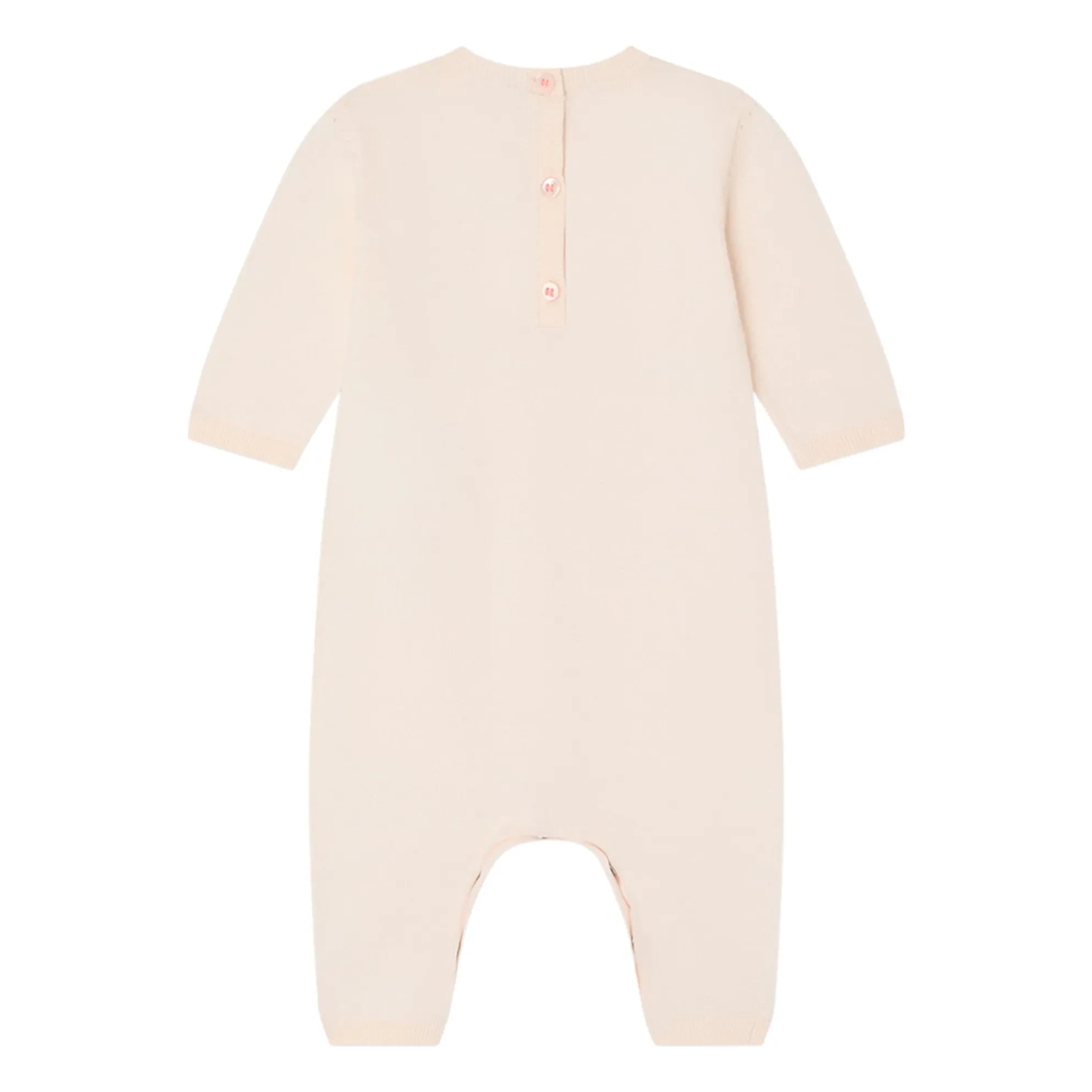 Bonpoint - Atilou Cherry Organic Cotton Romper | Nude