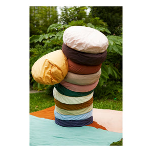 Suite 702 - Organic Cotton Percale Round Pillow | Chrome Green