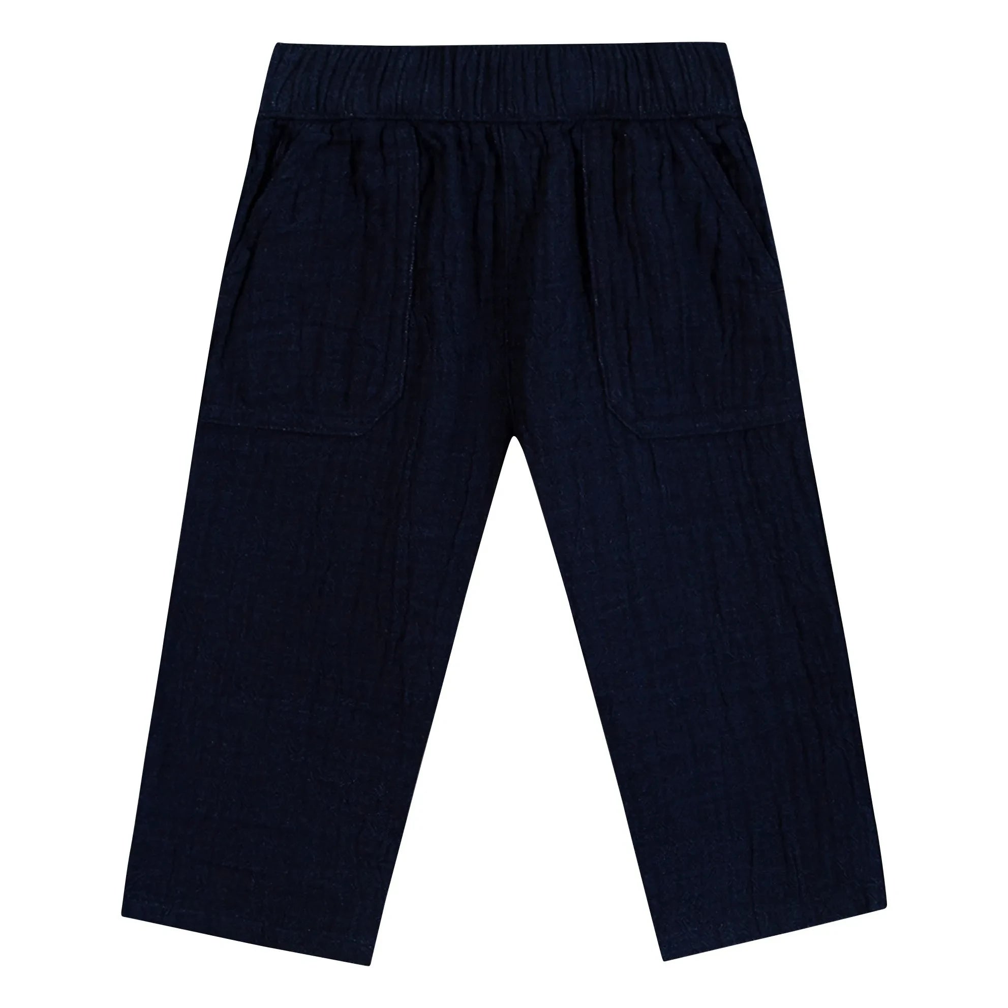 Bonton - Batcha Baby Cotton Gauze Pants | Midnight blue