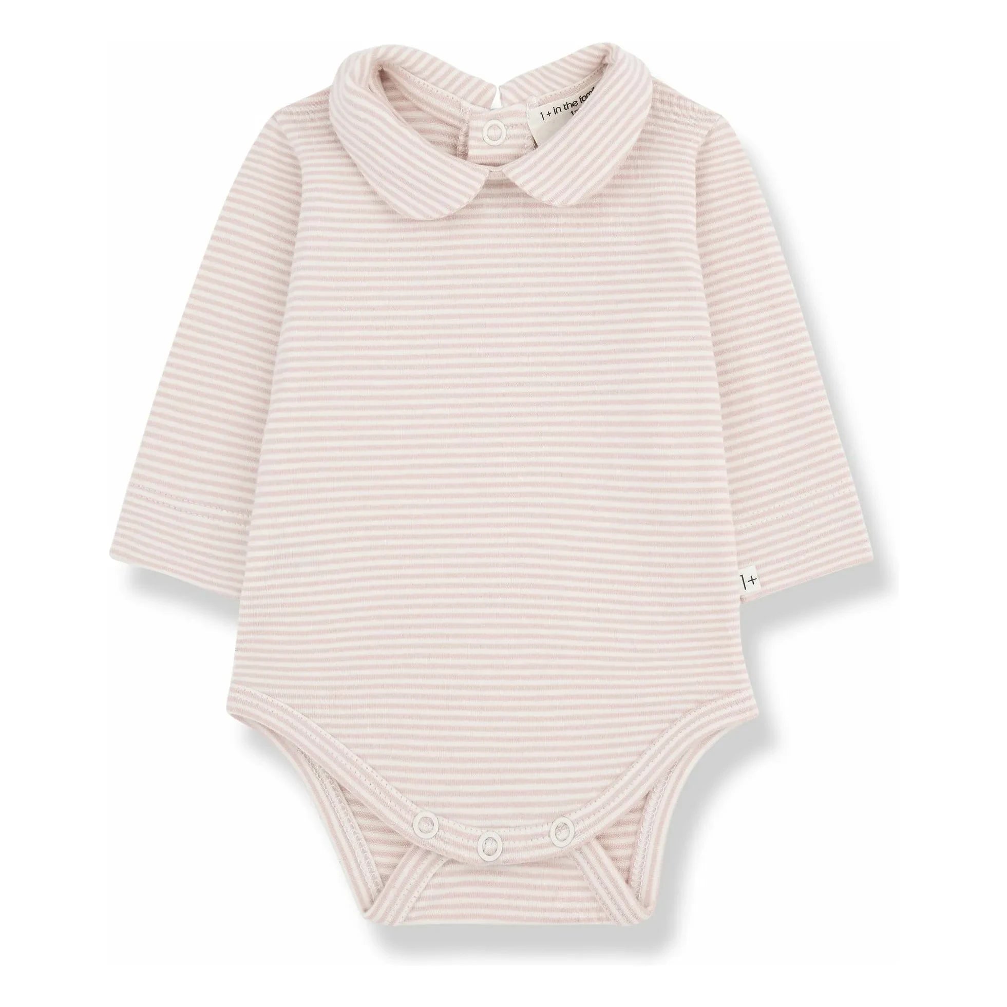 1+ in the family - Lourdes Organic Cotton Bodysuit | Nude