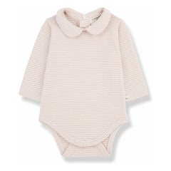 1+ in the family - Lourdes Organic Cotton Bodysuit | Nude