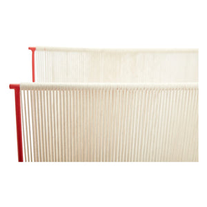 Hübsch - Rope and Metal Magazine Rack | Red