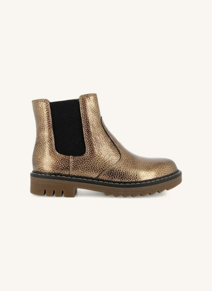 Pom d'Api - Sid JodZip Metallic Boots | Copper Red