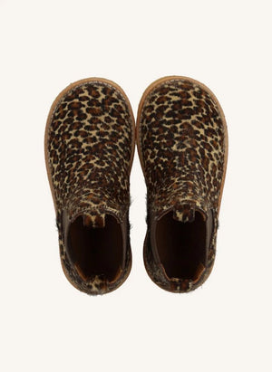 Angulus - Pony Leopard Chelsea Boots | Brown