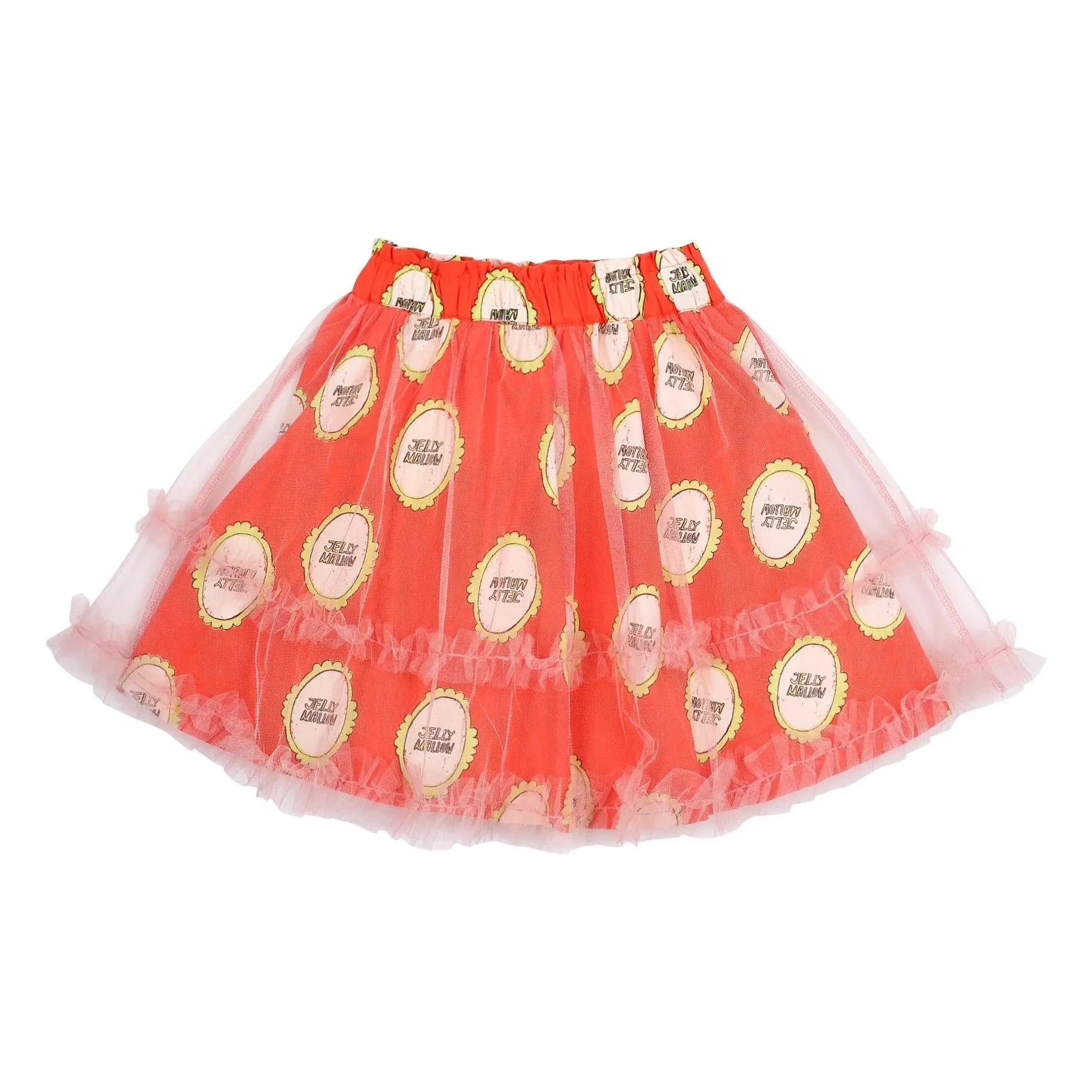 Jelly Mallow - Tulle Mirror Skirt | Orange