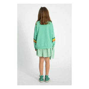 Piupiuchick - Striped Organic Cotton Sweatshirt | Green