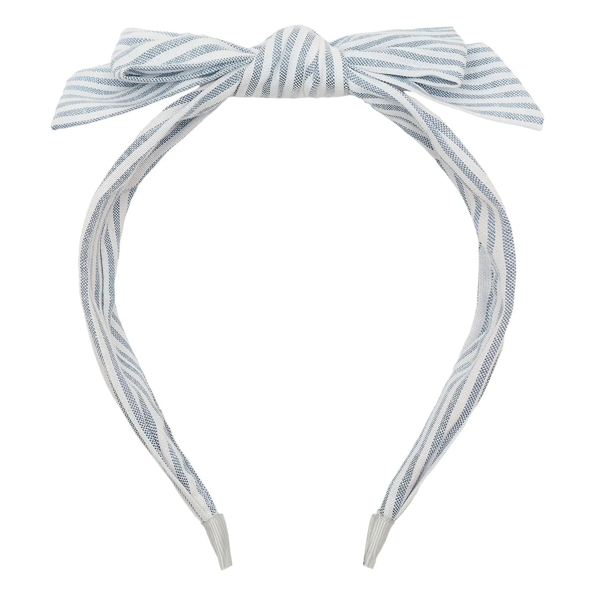 Mimi & Lula - Striped Knotted Headband | Light Blue