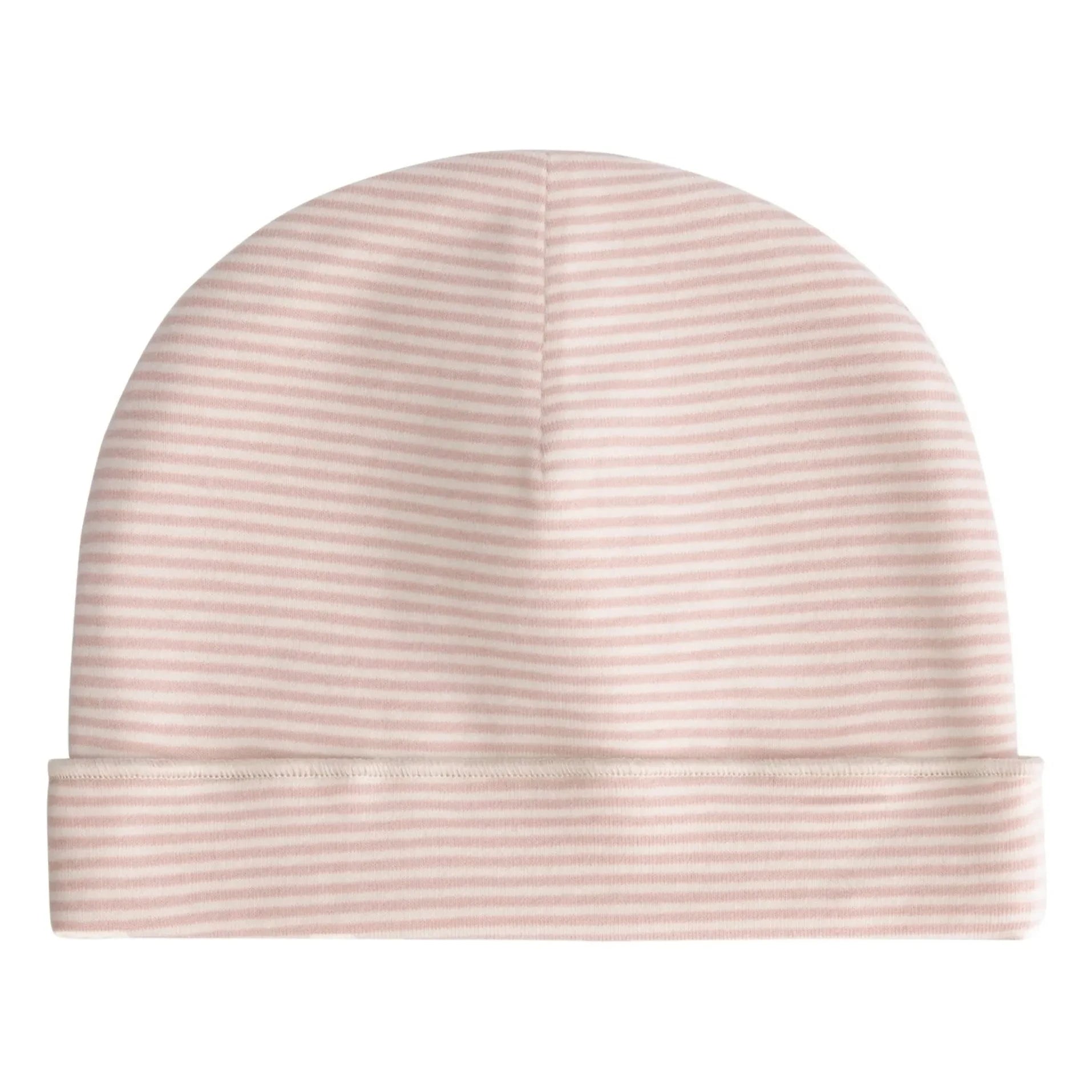 Gray Label - Striped beanie made of organic cotton | Pink