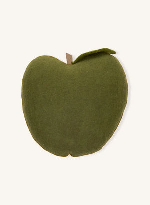 Muskhane - Felt Apple Cushion | Moss Green