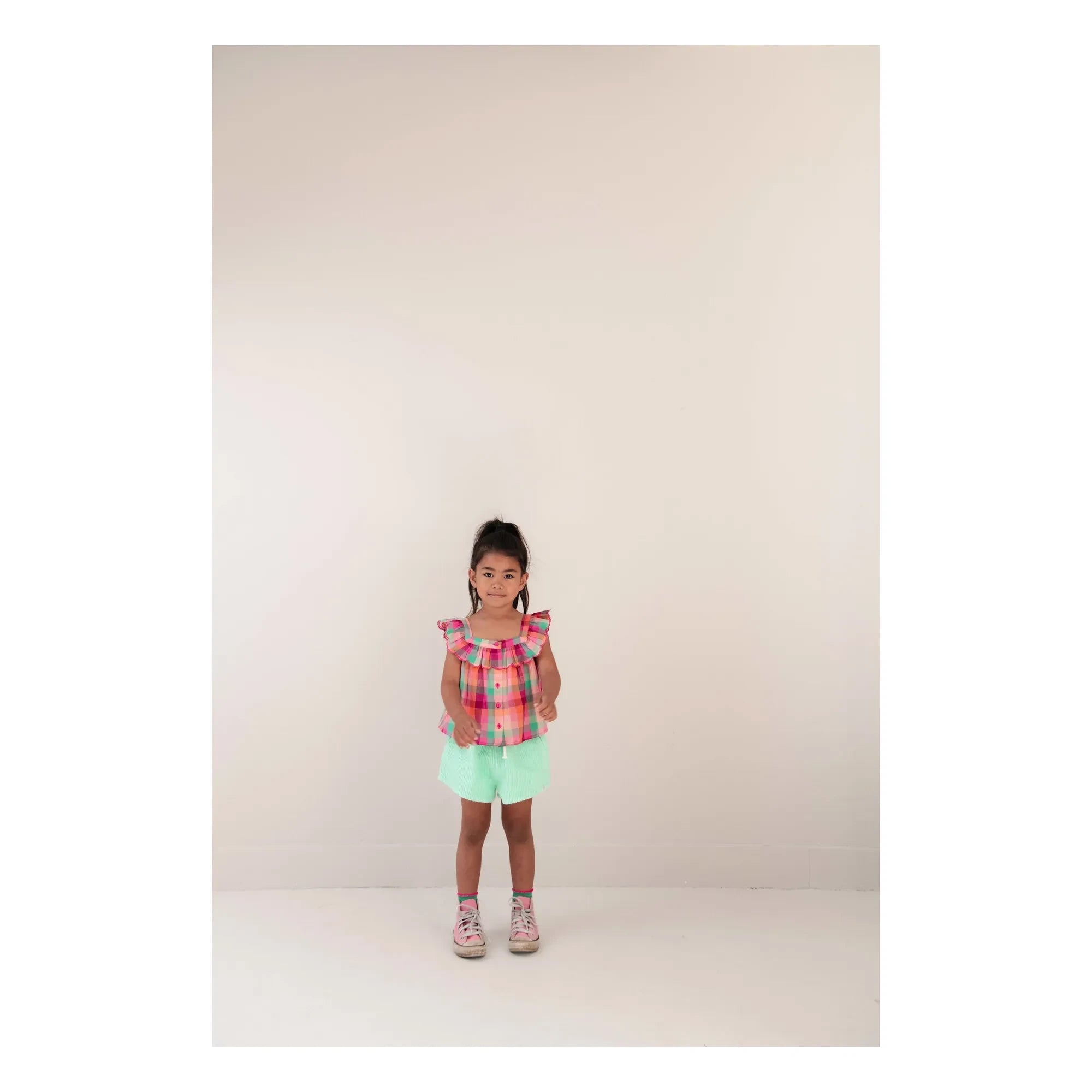 Jenest - Ball Didi Check Organic Cotton | Fuchsia