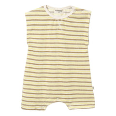 Cozmo - Corey Striped Towel Romper | Yellow