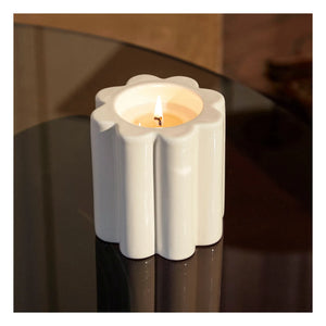 The Socialite Family - La Candela scented candle with wood fire scent | Cream