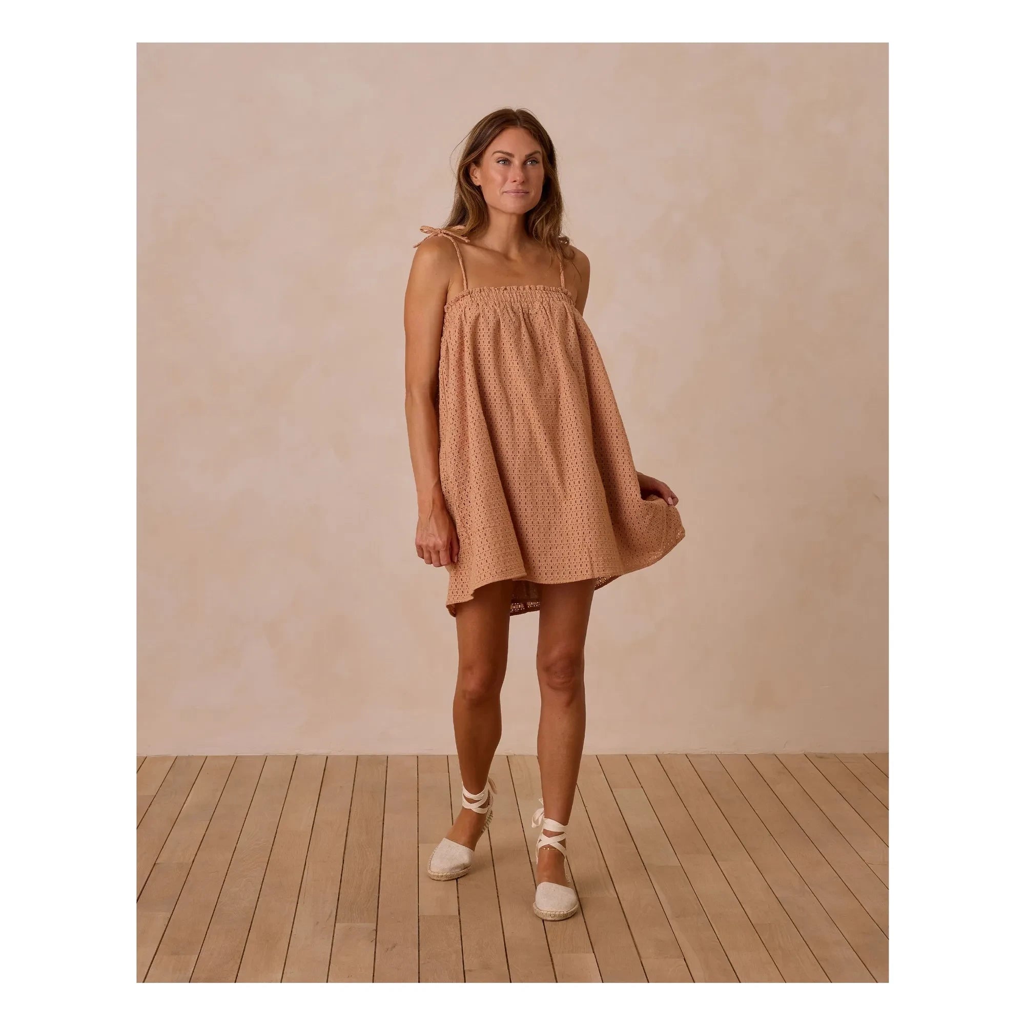 Rylee + Cru - Openwork Sahara Dress | Terracotta