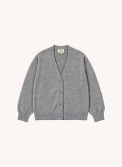 Smallable Man - Rodin Merino Wool Cardigan | Heather Grey