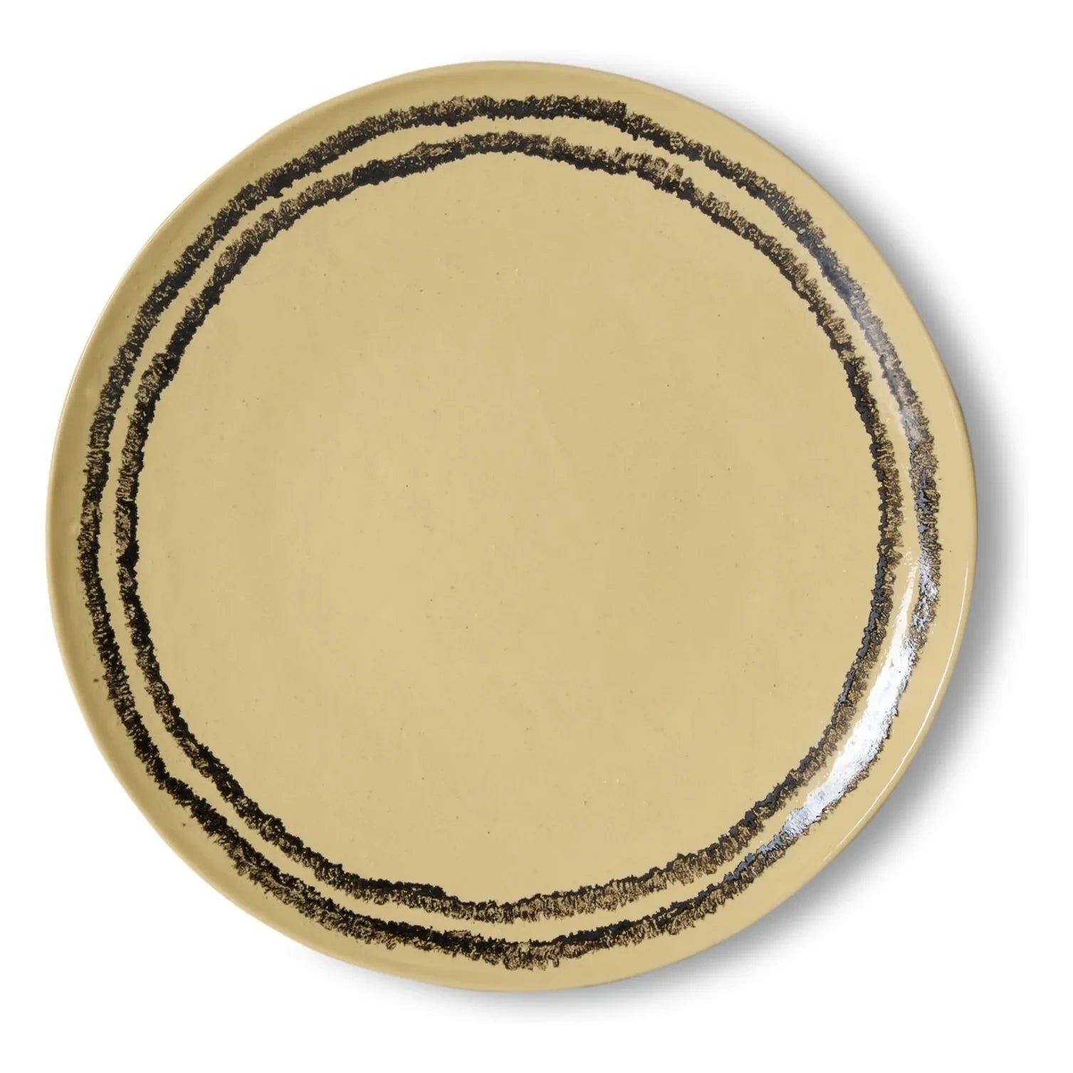 HKliving - Vanilya Ceramic Dinner Plates - 2-Piece Set | Vanilla